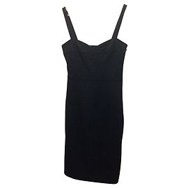 Diane Von Furstenberg DvF Sippery bodycon dress Dark blue