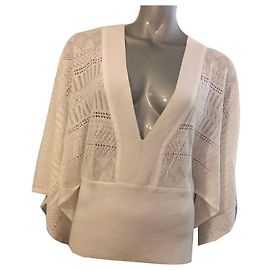 Autre Marque Pull blanc Escada Sport en viscose manches évasées Blanc