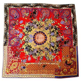 -Sublime large silk square, Christian Lacroix Other