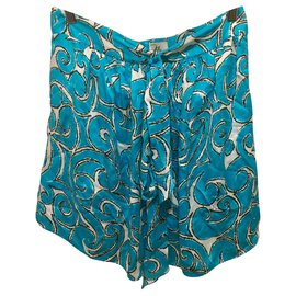 Milly-Jupe asymétrique Milly of New York-Blanc,Turquoise