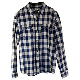 Camicia a quadri APC blu-crema Multicolore