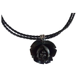 Gas Collier rose noire Noir