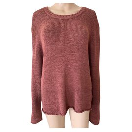Gestuz Strickpullover braun und rot Acryl M Braun Rot