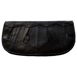 Autre Marque-Vintage schwarze große Handtasche-Schwarz