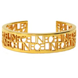 Céline-Céline Logo Bracelet-Golden