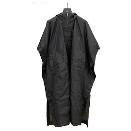 Comme Des Garcons Hooded poncho rain-outerwear Black