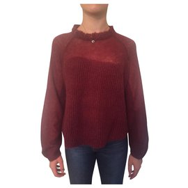 Berenice Pull en laine Bérénice Prune