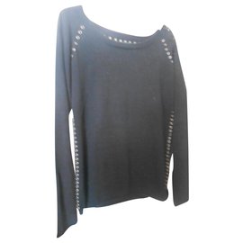 Zadig & Voltaire PULL NOIR AVEC OEILLETS Noir
