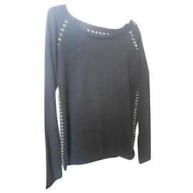 Zadig & Voltaire JERSEY NEGRO CON OELETTS Negro