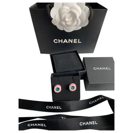 Chanel-Boucles d'oreilles-Rose