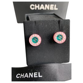 Chanel-Boucles d'oreilles-Rose