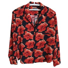 Autre Marque Sand Blumenhemd orange Mehrfarben Orange