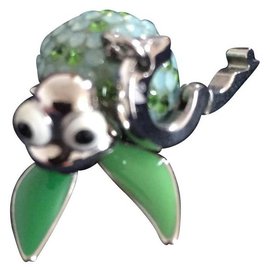 Swarovski-Pendentif tortue-Vert clair
