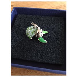 Swarovski-Pendentif tortue-Vert clair