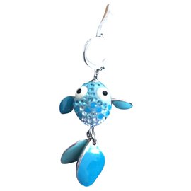 Swarovski-Pendentif poisson-Bleu clair