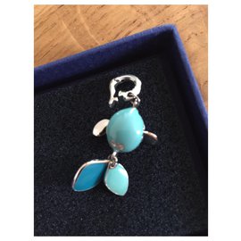 Swarovski-Pendentif poisson-Bleu clair