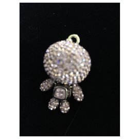 Swarovski-Pendentif bonhomme-Rose