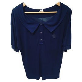 Hermès-Tops-Navy blue