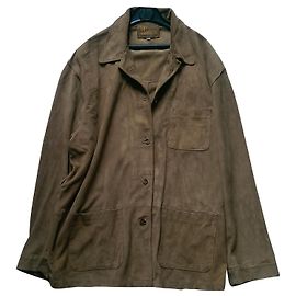 Manteau Eric Bompard en daim camel XXL Autre