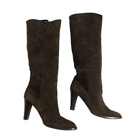 Max & Co Bottes mi-longues en daim marron Marron