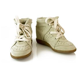 Isabel Marant Etoile Isabel Marant Americana Étoile Baskets compensées en daim Bobby Baskets taille 39 chaussures Crème