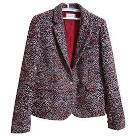 Blazer Sandro de lã multicolorido Multicor