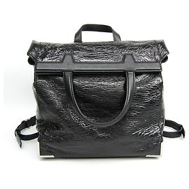 Alexander Wang Mochila de couro preto Preto