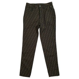 Fendi-Pants, leggings-Brown,Multiple colors