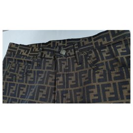 Fendi-Pants, leggings-Brown,Multiple colors