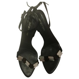 Sergio Rossi-Heels with mother of pearl-Black