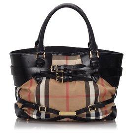 Burberry-Burberry Brown Medium Bridle Landschaft Lynher Tote Bag-Braun,Mehrfarben