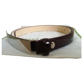 Cinto de mulher bonita T44 Longchamp NOVO e ajustável Bordeaux