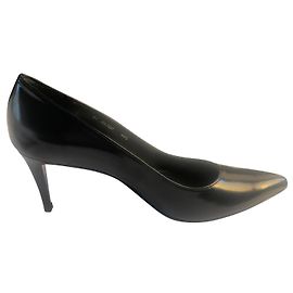 Stuart Weitzman Pumps Schwarz Lammleder Schwarz