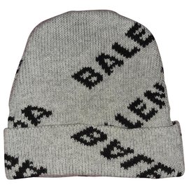 Balenciaga-Chapéus Gorros-Cinza