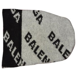 Balenciaga-Chapéus Gorros-Cinza
