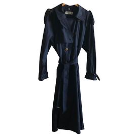 Trench vintage Yves Saint Laurent Blu navy