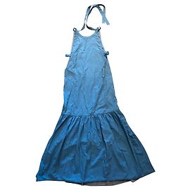 Louis Vuitton Vestido azul em algodão Azul