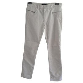 Zara-Pantalons, leggings-Blanc cassé