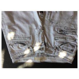 Autre Marque-jeans-Gris,Blanc cassé