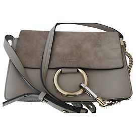 Chloé Borsa a spalla piccola Faye Grigio