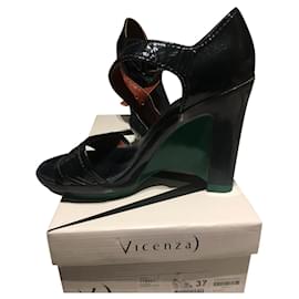 Marc by Marc Jacobs-Mary Jane wedges-Green,Navy blue