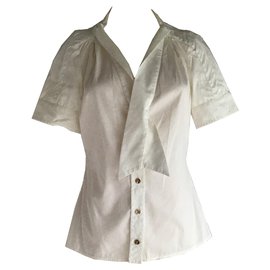 Gucci Button Down Shirt Blouse White