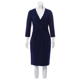 Diane Von Furstenberg-Leora dress-Navy blue