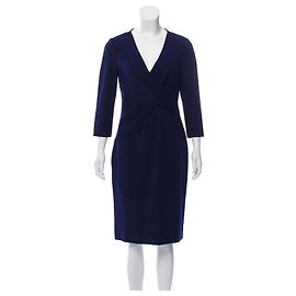 Robe midi Leora bleu marine Diane Von Furstenberg Bleu Marine
