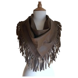 Uterque-Scarves-Olive green