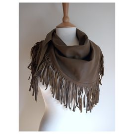 Uterque-Scarves-Olive green