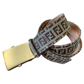 Fendi-Belts-Beige