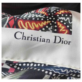 Christian Dior-Lenços de seda-Laranja
