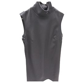Vestido preto sem mangas de lã Burberry Preto