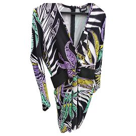 Just Cavalli short dress multicolored polyamide Multiple colors